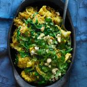 Cauliflower and cashew biryani