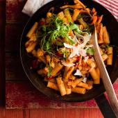 Tuna and rocket puttanesca