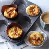 Pancetta, cheddar and tomato muffins 