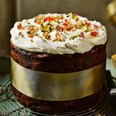 Decoration idea: Naked Christmas cake