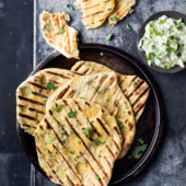 Barbecued Masala potato-filled flatbreads