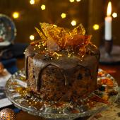 Icy snow globe cake recipe | Sainsbury's Magazine