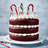 Candy cane cake