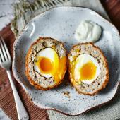 Teriyaki chicken Scotch eggs