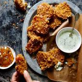 Crispy potato pakoras