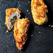 Tarragon and goats' cheese chicken kiev