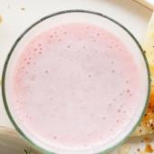 Banana and strawberry smoothie