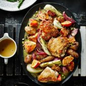 Sicilian roast chicken with fennel and blood oranges