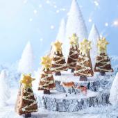 Stollen blondie Christmas trees