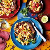 Cajun cauliflower steaks with pineapple salsa