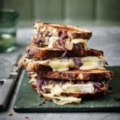 Hot cross Brie toasties