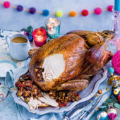 Pavo relleno - Mexican stuffed roast turkey