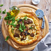 Truffled mushroom flatbread