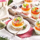 Pimm's cheesecake jars