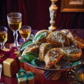 Stilton and sage sausage rolls