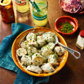 Herby blue cheese potato salad