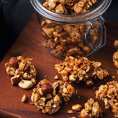 Nut cluster granola bites