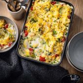 Colcannon smoked fish pie