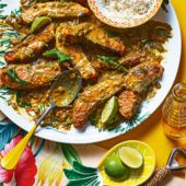 Coconut salmon curry