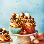 Chocolate nest Easter cupcakes