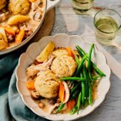 Slow-cooker chicken with sage dumplings