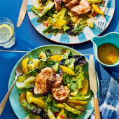 Glazed pork and citrus salad