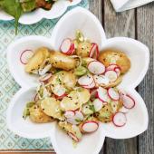 Lightly spiced potato salad