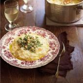Leek and taleggio risotto
