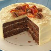 Cinnamon and orange carrot cake