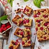 Chocolate, raspberry and roasted hazelnut oaties