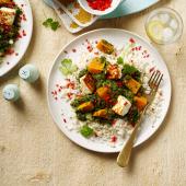 Saag paneer with cauliflower rice 