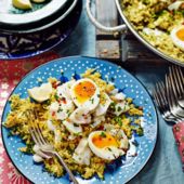Cauliflower rice and coconut kedgeree
