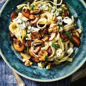 Mushroom and thyme tagliatelle