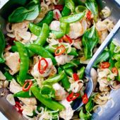 Thai turkey stir-fry