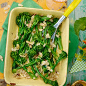 Tenderstem broccoli, anchovy and almonds