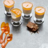 Clementine, coconut and cardamom panna cotta 