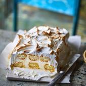 Lemon meringue ice cream loaf 