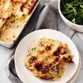 Crab lasagne