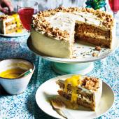 Parsnip and white chocolate cake  