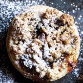 Whisky and pecan streusel mince pies
