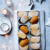 Orange and cardamom madeleines