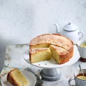 Elderflower and courgette cake