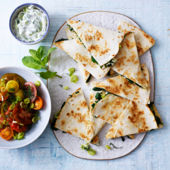 Greek quesadillas
