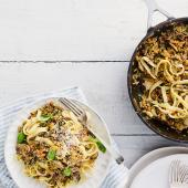 Summer tagliatelle ragu