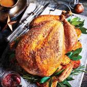 Spiced turkey with turkey butter gravy