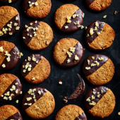 Chocolate-dipped gingernuts