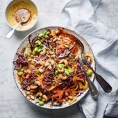 Asian-style ginger and cashew slaw