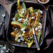 Braised fennel with orange and hazelnuts