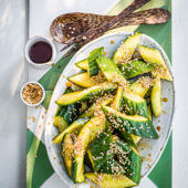 Smashed cucumber salad 