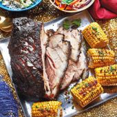 Oven-roasted jerk pork